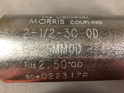 Morris 2-1/2-3C-OD (0102503B3FG) Druckkupplung 2,5" Außendurchmesser Pfeife - Bild 2 von 6