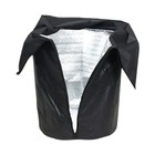 Black Plant Pot Cover for Winter Use 65 by 70 CM Made of Insulated PP Material