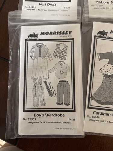 Morrissey Dolls Patterns LEE MIDDLETON 19" DOLL CLOTHES LOT #3 - Picture 2 of 7
