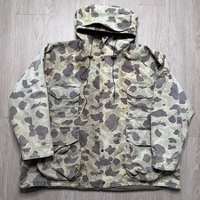 Vintage Cabela’s Duck Camo Hunting Jacket 4XL Hooded Waterfowl Parka