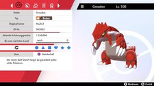 Groudon Pokemon Schwert Schild 6DV! + Meisterball
