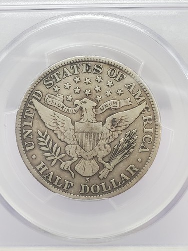 1909- S 50c Barber Half Dollar Very Fine PCGS ss 20 - Bild 4 von 4