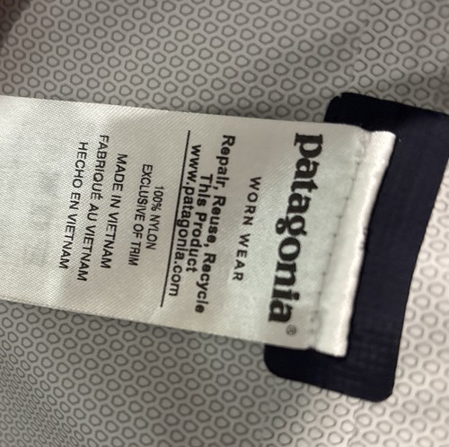 Patagonia Kids' Blue Long Sleeve Waterproof Full-Zip Rain Jacket Size M10 - Picture 10 of 11