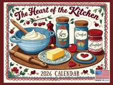 Heart Of Kitchen Calendar 2026 Monthly Wall
