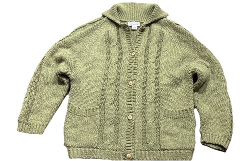 FRENCH CREEK Sheep And Wool Company Cardigan Sweater, Size Small, Olive Green - Picture 1 of 3