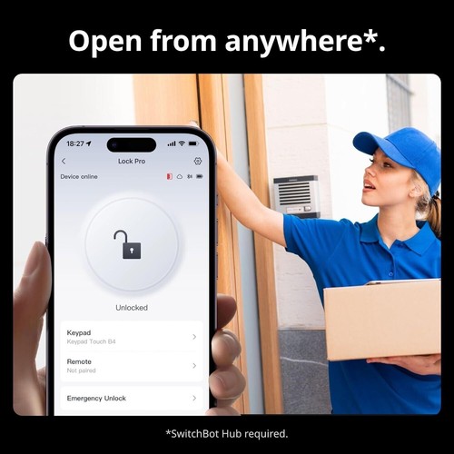 SwitchBot Smart Lock Pro, Keyless Entry Door Lock, Smart Door Lock, - Picture 5 of 9