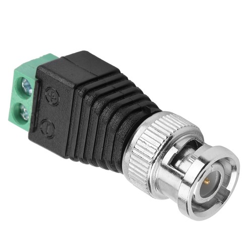10Pcs Green Coaxial BNC Male Cable Connector Terminal Adapter CCTV Video Balun - Zdjęcie 7 z 12