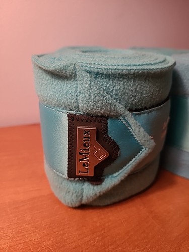 Le Mieu Loire Satin Polo Horse Bandages Azure New - Picture 9 of 12