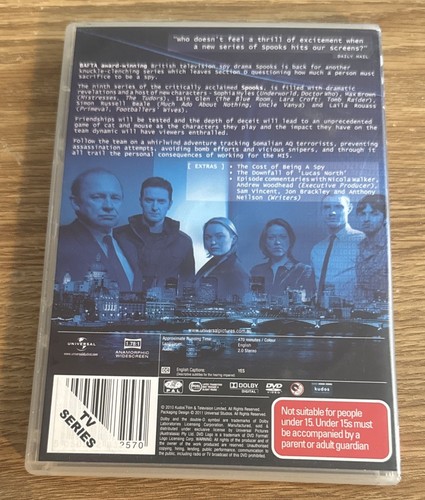 Spooks : Series 9 (2010 : 3 Disc DVD) Very Good Condition Region 4 Ex Rental - Picture 2 of 4