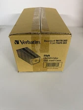 Verbatim CD/DVD Color Slim Jewel Cases 50 Count  (94178) New/Sealed