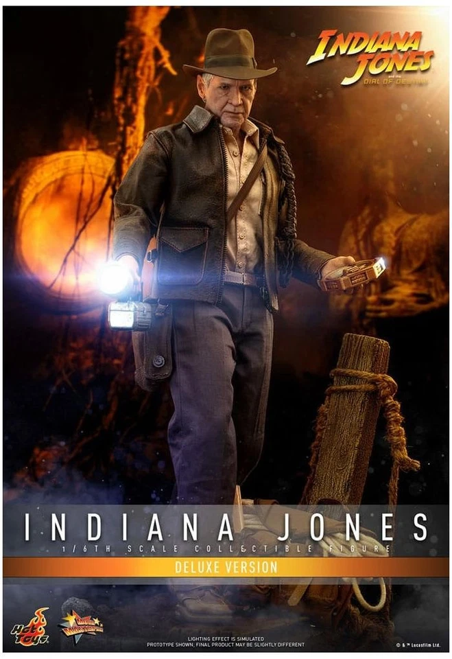 INDIANA JONES - Indiana Jones Deluxe Ver. 1/6 Action Figure 12" MMS717 Hot Toys - Immagine 2 di 4