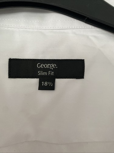 Mens Formal White Shirt Size 18.5 Inch - Picture 2 of 2