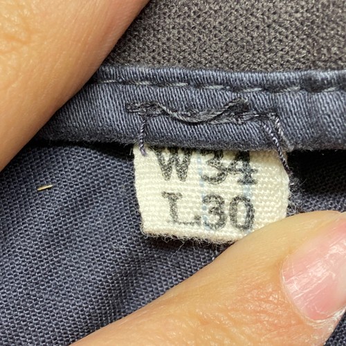 Jeans vintage resistente alle intemperie uomo 34x30 blu denim elasticizzato vita media taglio dritto - Foto 8 di 14