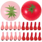18pcs Cute Strawberry Balloons for Birthday Party Decorations for Kids, Girls an