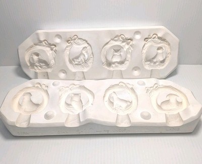 Scioto Molds S-1044 Four Wreath Seal, Owl, Unicorn, And Lamb