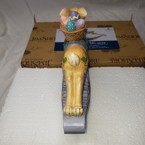 Jim Shore Heartwood Creek 'Easter Eggs-capades' coniglietto su dondolo 6008404 - Foto 6 di 8