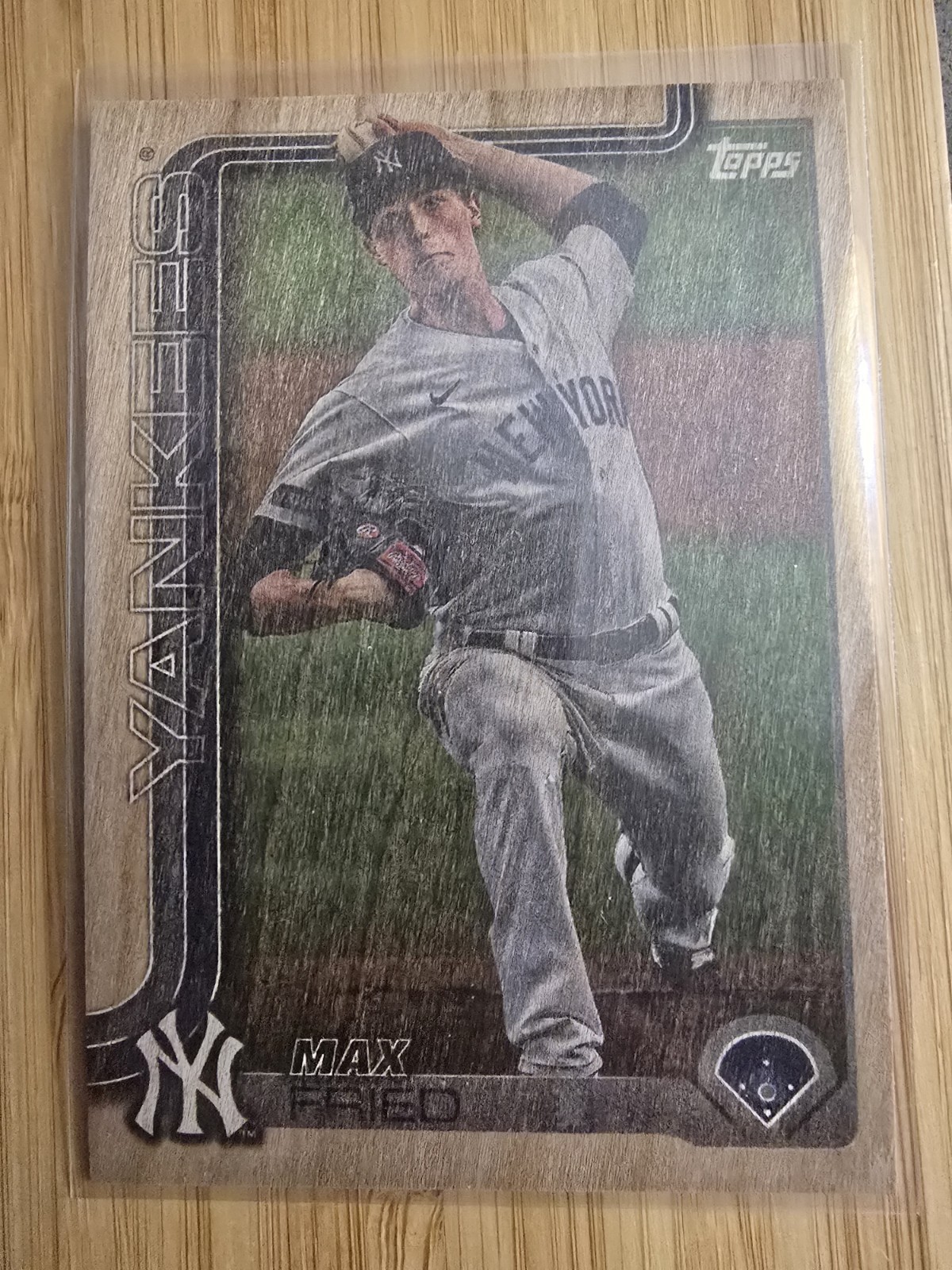 2025 Topps Series 2 Max Fried Wood 11/25 New York Yankees