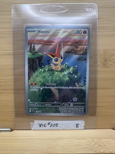 Pokemon Black Bolt / White Flare Victini SVP 208 Promo Illustration Rare M/NM