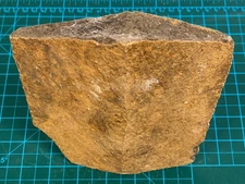 Vintage Triangular Brown Stone Block Natural Architectural Garden Decor Unique