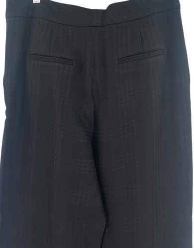 Veronica Beard Wool Dress Pants Womens Size 14 Black Jacquard Plaid Business - Picture 11 of 14