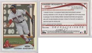 2014 Topps Chrome Refractor Xander Bogaerts #25 Rookie RC