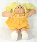 Vintage Cabbage Patch Kids Girl Doll 1984 HM #2 Dimples Blonde Hair Outfit Shoes