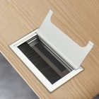 Drahtlochabdeckungen Schreibtischkabelkabelabdeckungen Schwarzes Silber