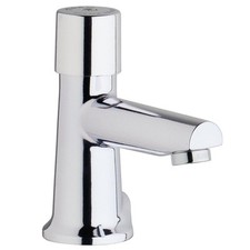 Chicago Faucets 3501-E2805A Single Handle Metering Bathroom Sink Faucet Chrome