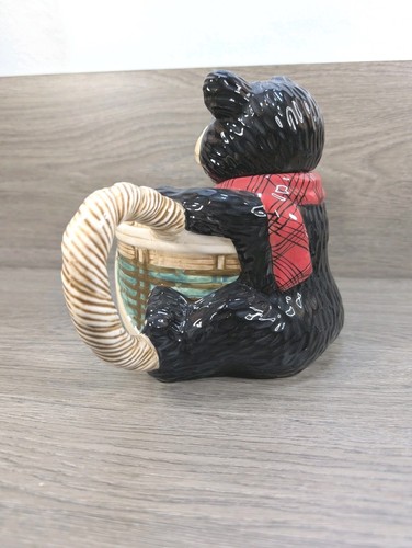 Teddy Bear & basket/hamper 3-cup Teapot “Heartfelt” Kitchen Creations by Youngs - Picture 5 of 11