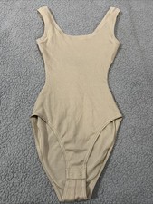 Skims Cotton Rib Bodysuit Size XXS Latte