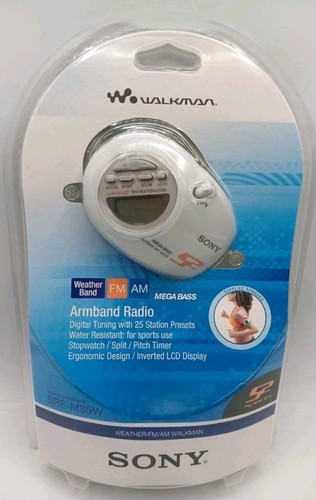New Sony SRF-M85W S2 Sports Walkman Digital Tuner AM/FM Weather Armband Radio - Picture 1 of 10