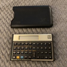 Hewlett Packard HP 12C Dark Brown/Gold Programmable Scientific Calculator