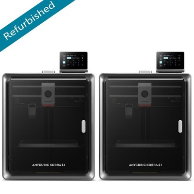 【Refurbished】2PC ANYCUBIC Kobra S1 3D Printer CoreXY 600mm/s Multicolor Printing