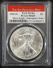 2020 (S) Silver Eagle certified First Strike, MS 69 by PCGS!