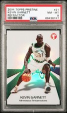 2004 Pristine • Kevin Garnett #21 Refractor #25/25 PSA 8 HOF Timberwolves 