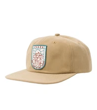 PRANA GAZIN PATCH HAT Nomad Get Lost to Get Found UPF 50 Tan SnapBack MSRP $39