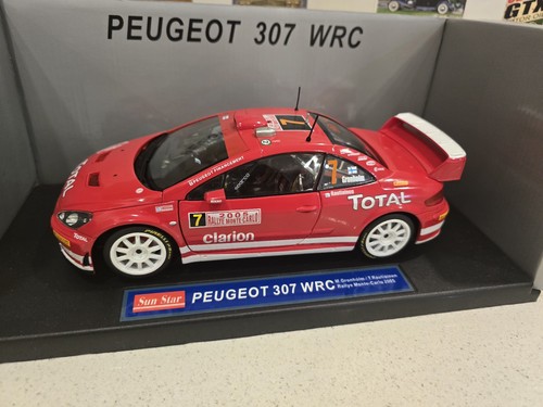 Sun Star 1:18 Scale Diecast Car Peugeot 307 WRC Rally Monte Carlo 2005 - Bild 2 von 18