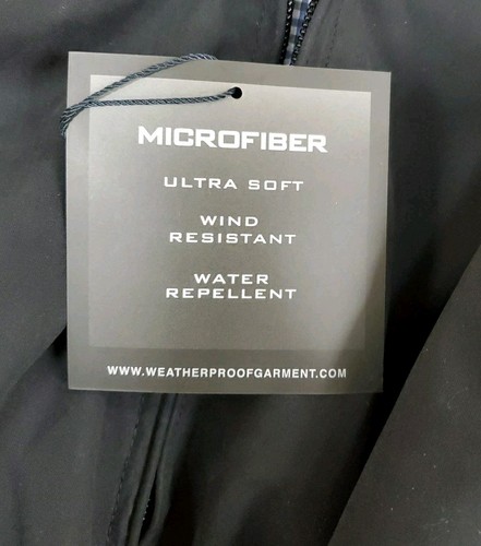 New WEATHERPROOF Ultra Soft Full Zip Microfiber Open Bottom Jacket Black Size XL - Picture 8 of 9