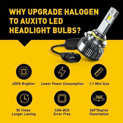 AUXITO 9006 HB4 LED Headlight Bulb Low Beam 80000LM Super Bright 6500K White H - Picture 5 of 12