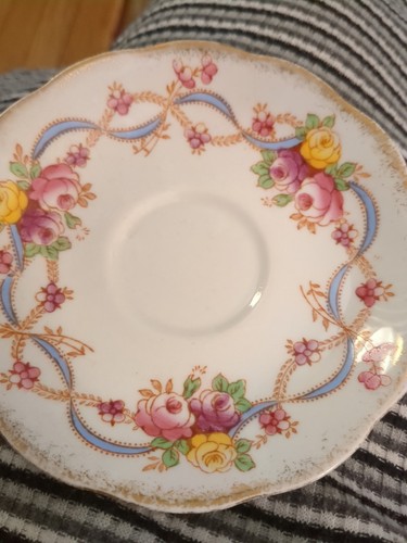 Lotto di 4 tazze da tè e piattini Fine Bone China - Grosvenor Malvern Stafford Roslyn - Foto 9 di 22