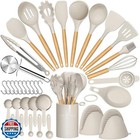 Umite Chef 36pcs Silicone Kitchen Cooking Utensils with Holder, Heat Resistan