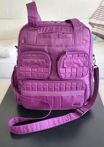 Lug Puddle Jumper Tote Overnight Travel Bag Orchid NWOT