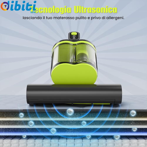 HYCHIKA Aspirapolvere per Materassi - 16Kpa Battimaterasso Antiacaro Con Luce Uv - Foto 5 di 12