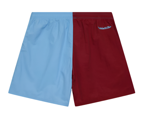 Mitchell & Ness Burgundy/Light Blue Philadelphia Phillies Vintage Woven Shorts - Picture 2 of 9