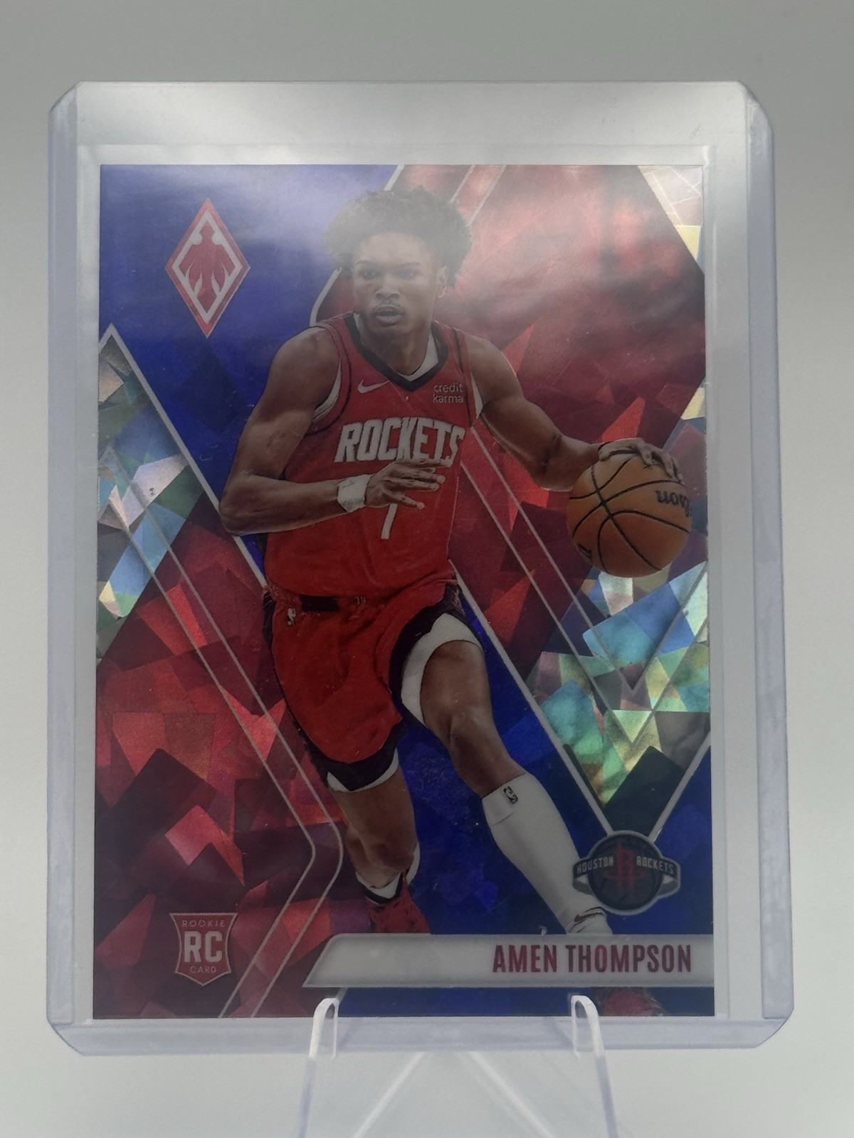 2023-24 Panini Phoenix - Rookies Amen Thompson #300 Blue Ice (RC)