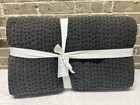 Pottery Barn Stonewashed PickStitch Quilt Shale Dark Gray KING / CALI KING New