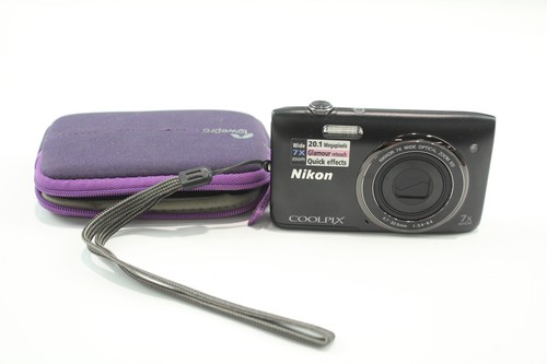 Nikon Coolpix S3400 Digital Compact Camera Working w/ Nikkor 7x Optical Zoom