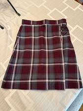 Lands' End School Uniform Girls Plaid Pleated Skirt Size 8 - Excellent Used Cond