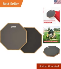 RealFeel 12-Inch Drum Practice Pad - Two-Sided for Optimal Drumming Experience