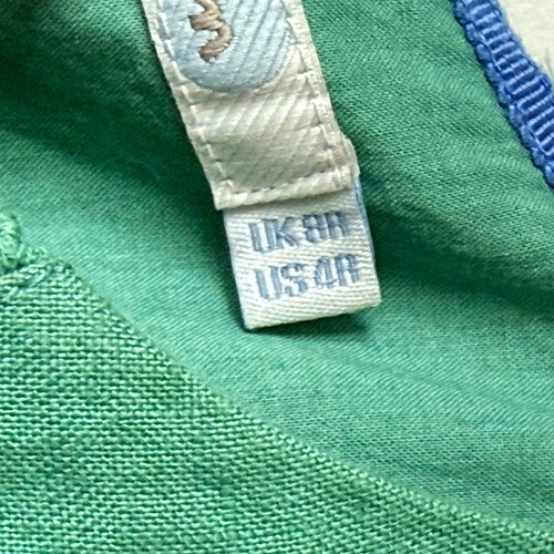 BODEN Zoe Green Eyelet Linen Fit And Flare Dress—SZ. 2 - Picture 10 of 19